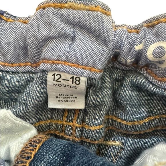 babyGap Toddler 12-18M Owl Sweater & Denim Skirt Set Preppy Coastal Cute Outfit - Picture 3 of 5